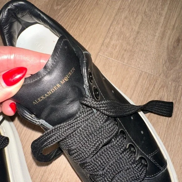 Alexander McQueen Black and White Sneakers Size 38 1/2